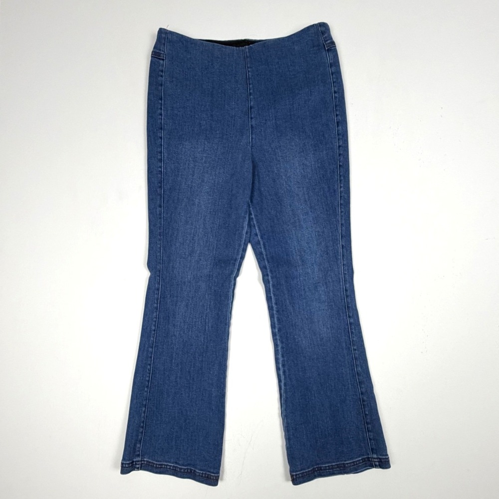 Lysse New York Medium Wash Bootcut Stretch Denim Leggings Women's Size Medium